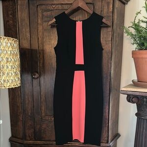 Tommy Hilfiger Elegant Black and Coral Dress Sz 2